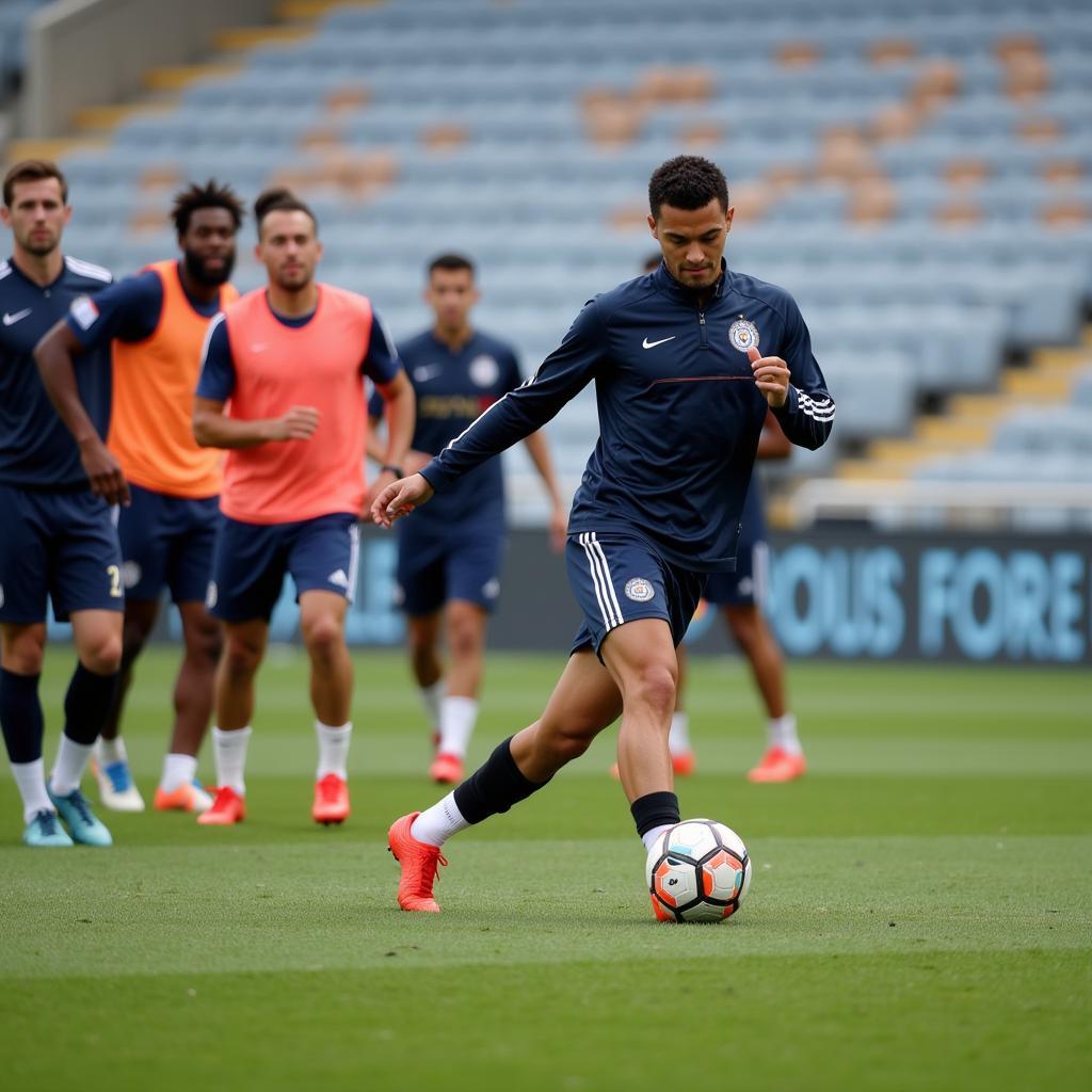 Haaland Training at City Football Academy