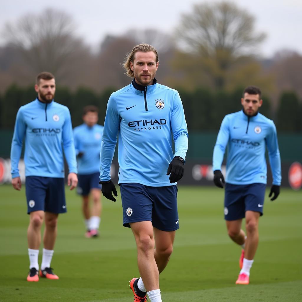 Erling Haaland Training with Manchester City