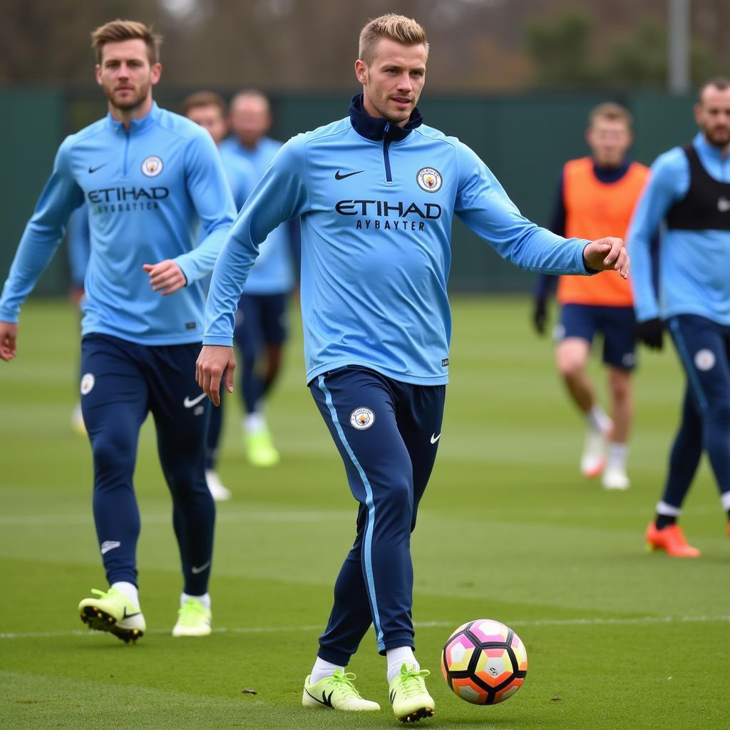 Erling Haaland Training with Manchester City