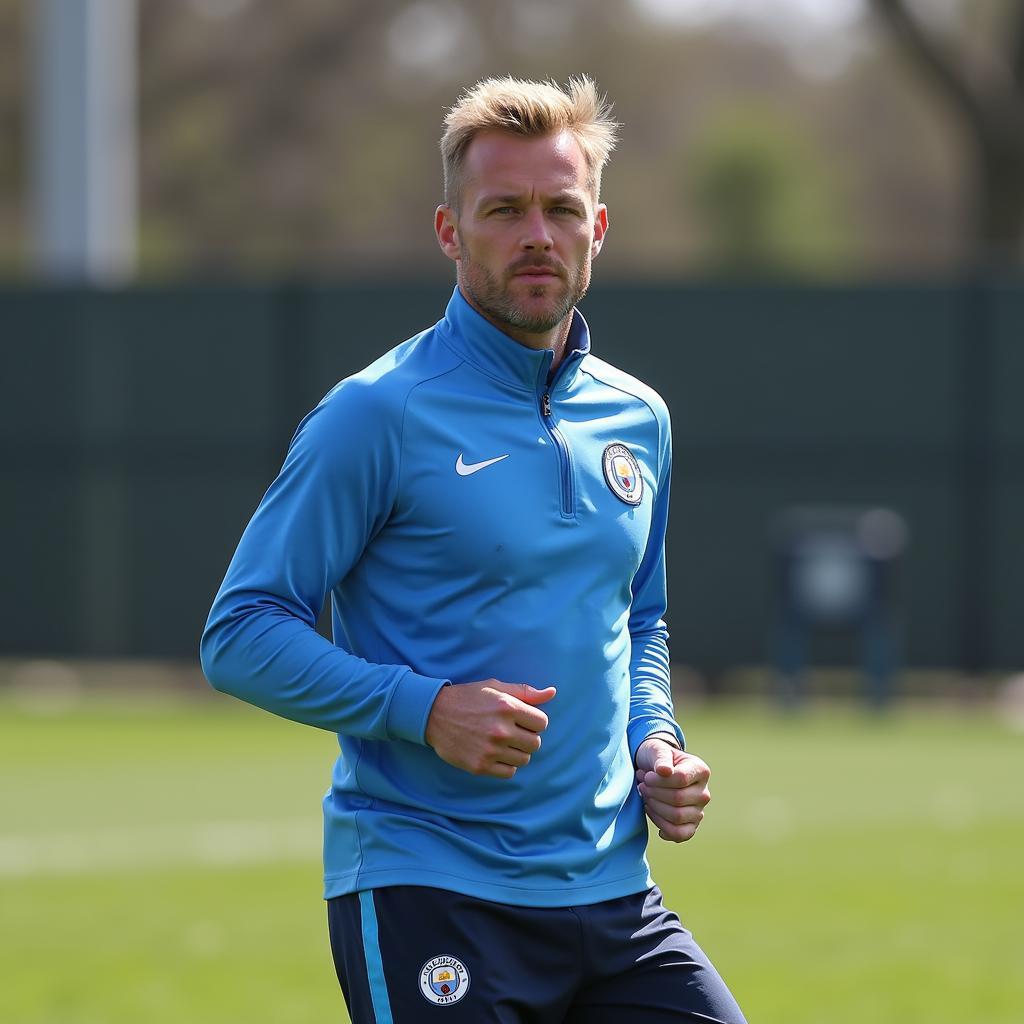 Haaland Man City Training and Focus