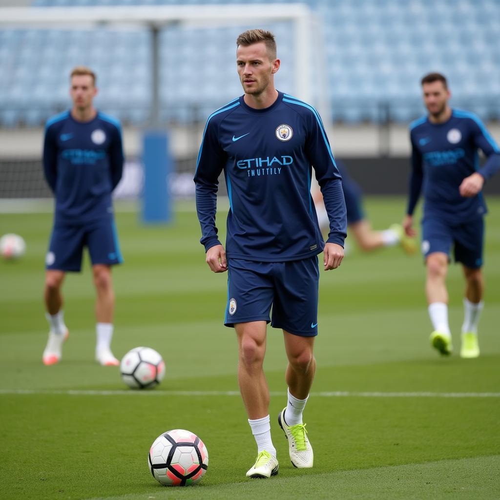 Erling Haaland Training with Man City