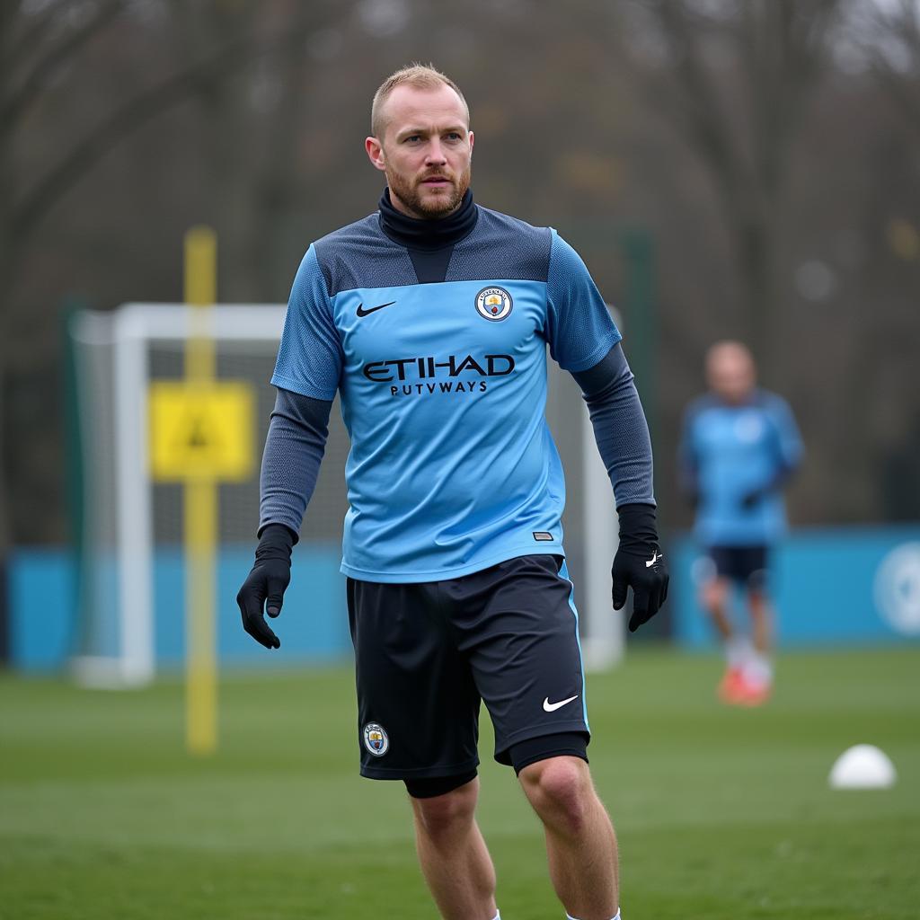 Haaland in training with Man City