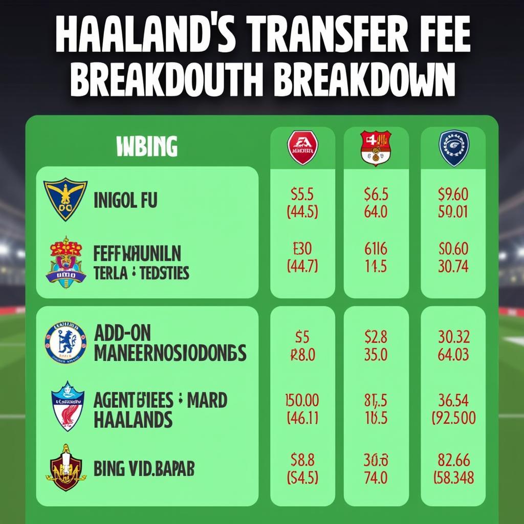 Haaland Man City Transfer Fee Breakdown