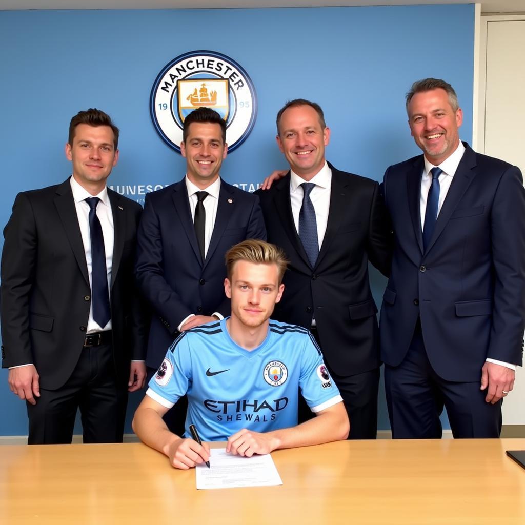 Haaland signs contract with Man City