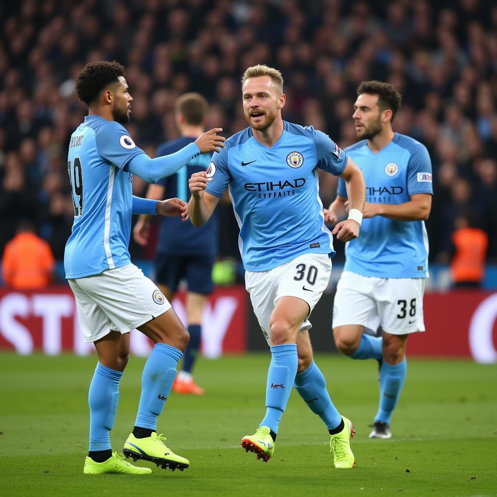 Haaland Playing for Manchester City