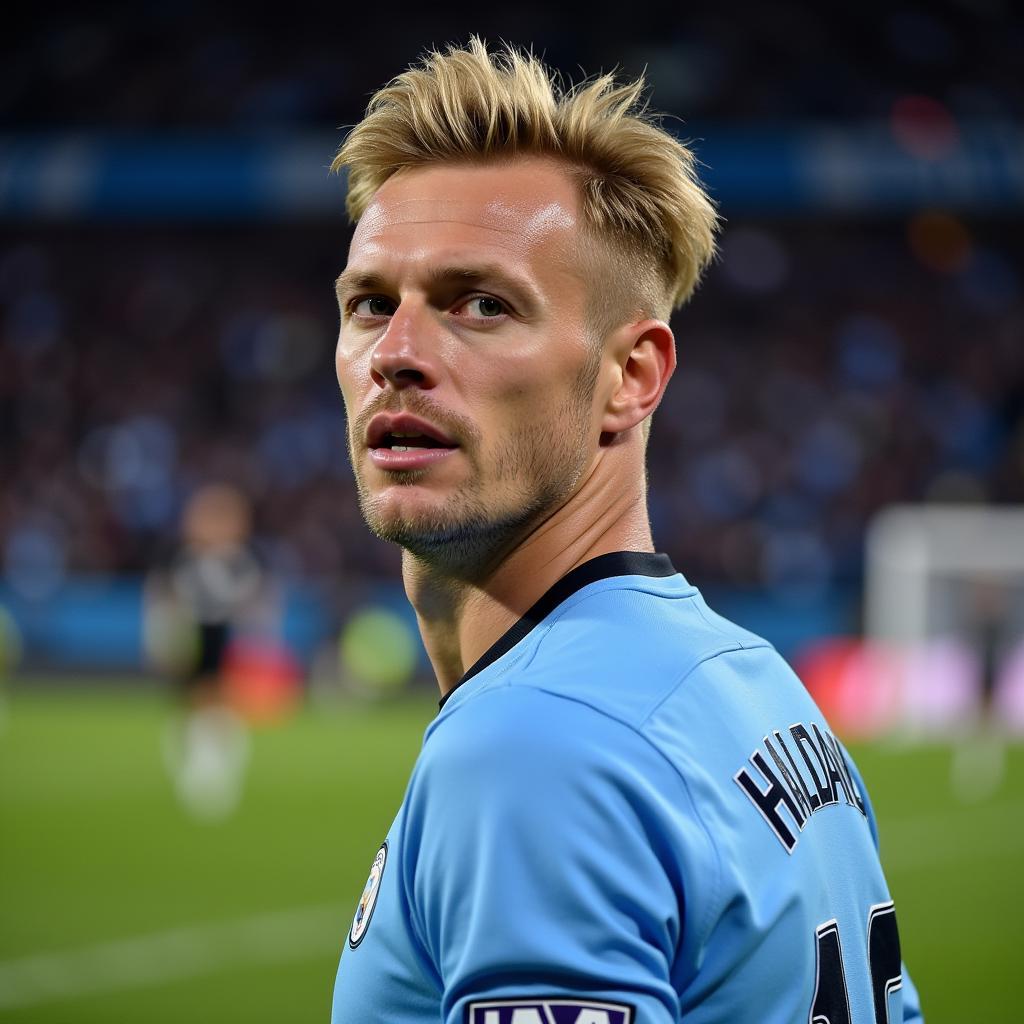 Erling Haaland looking towards the future with Manchester City