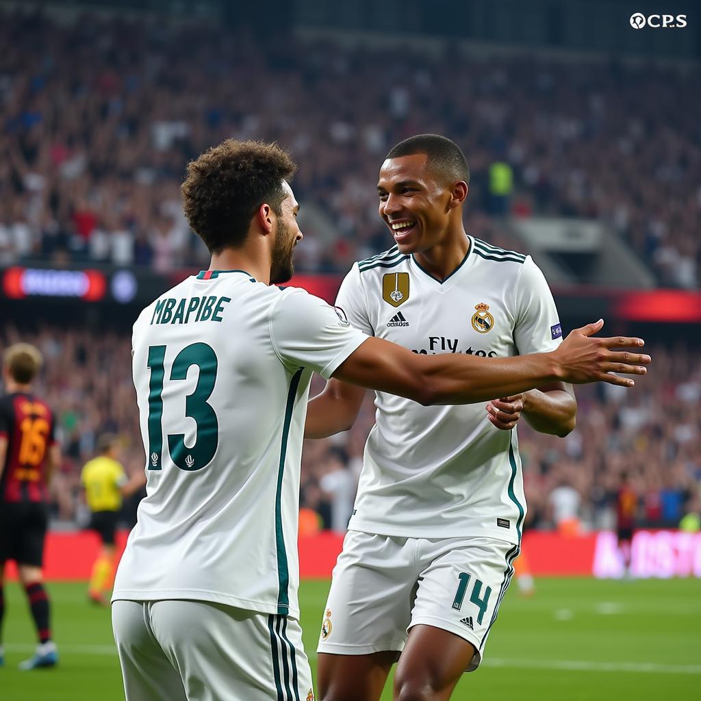 Haaland and Mbappe leading Real Madrid's attack