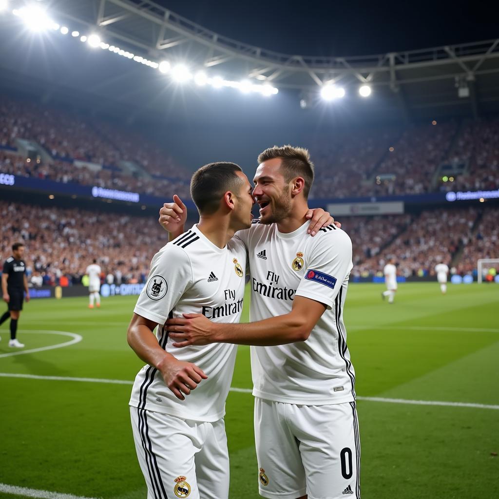 Haaland and Mbappe in Real Madrid Jerseys