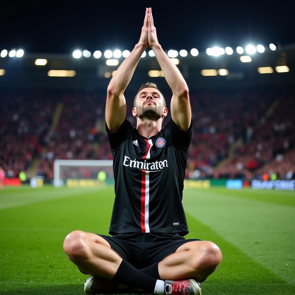 Haaland's iconic meditation celebration in the Champions League