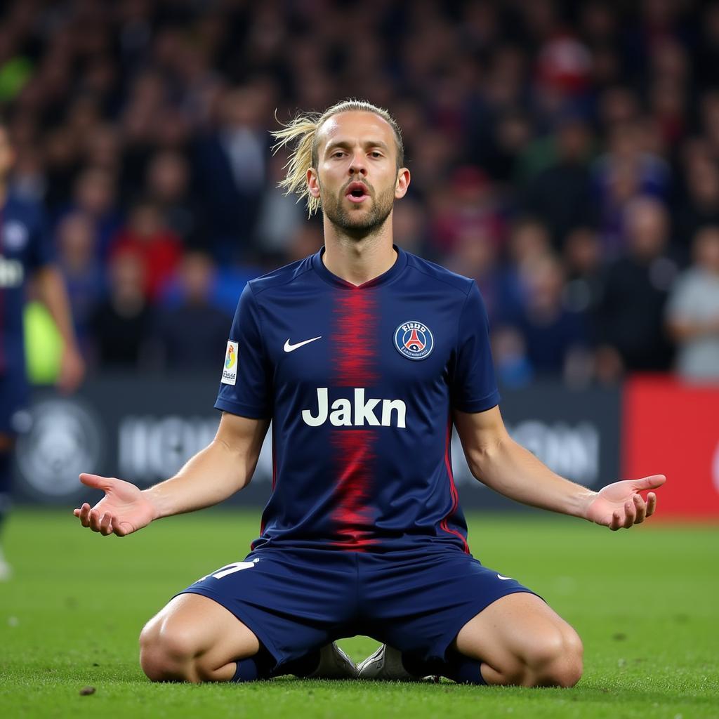 Haaland's Meditation Celebration during a Champions League Match