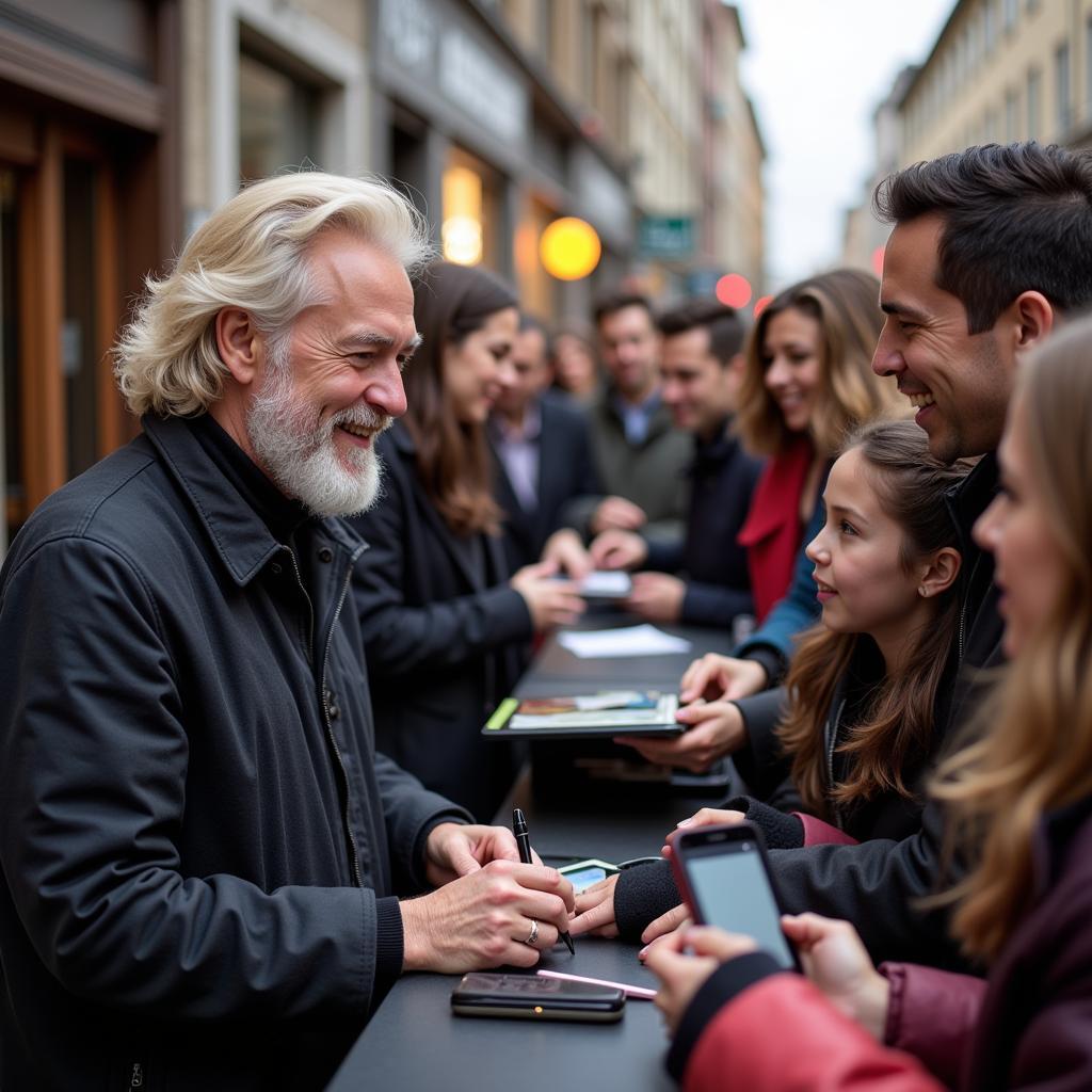 Erling Haaland Meeting Fans