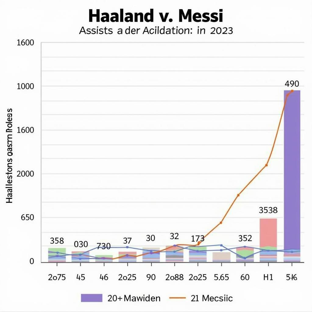 Haaland and Messi Assists Comparison 2023