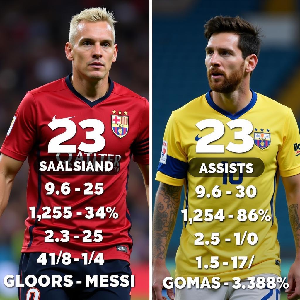 Haaland vs Messi: A Statistical Comparison