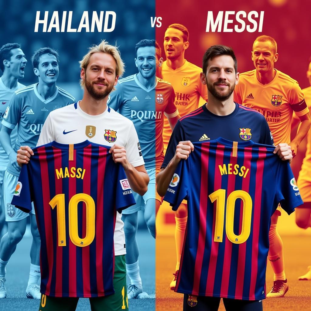 Haaland and Messi represent the future and present of football.