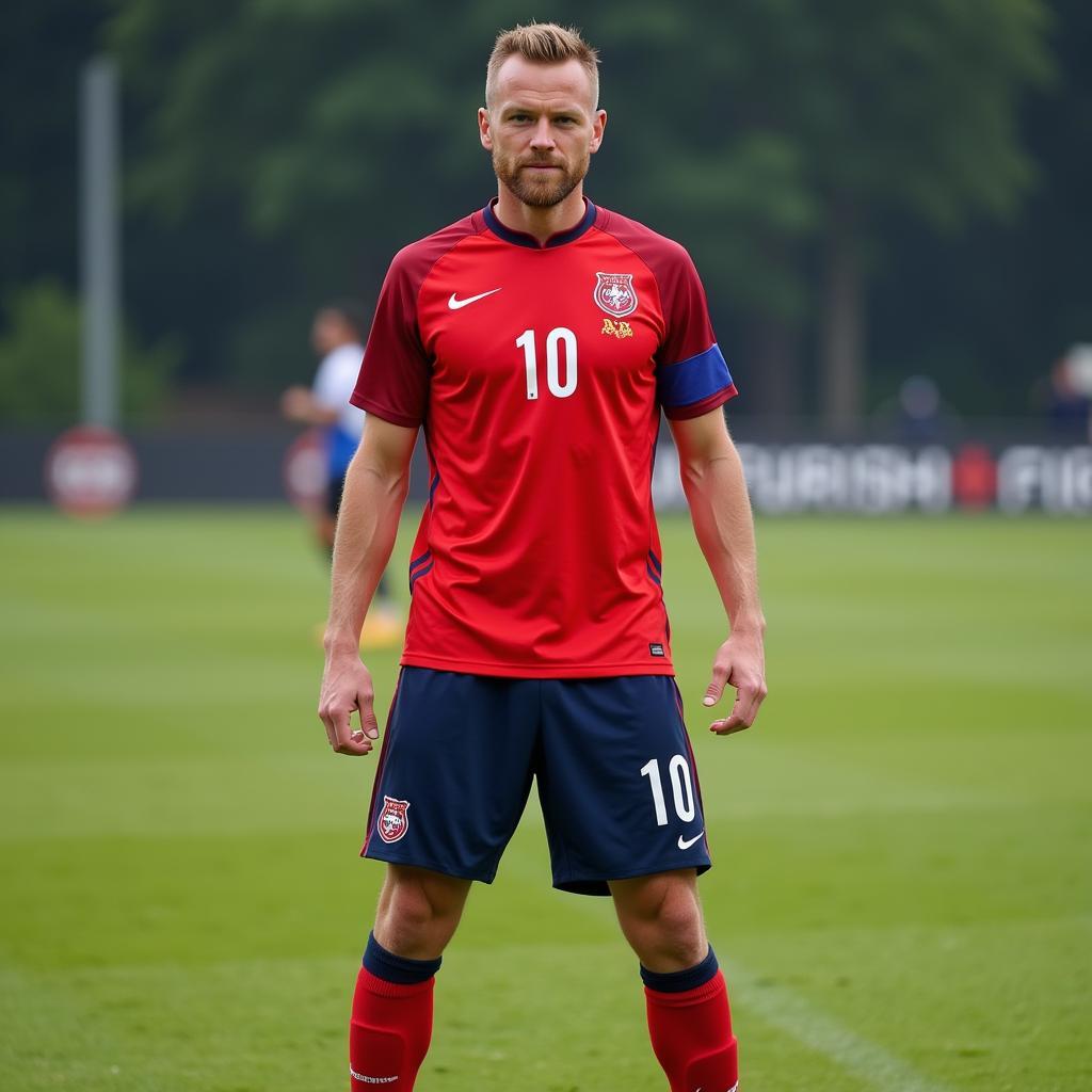 Haaland in the Norway national team kit