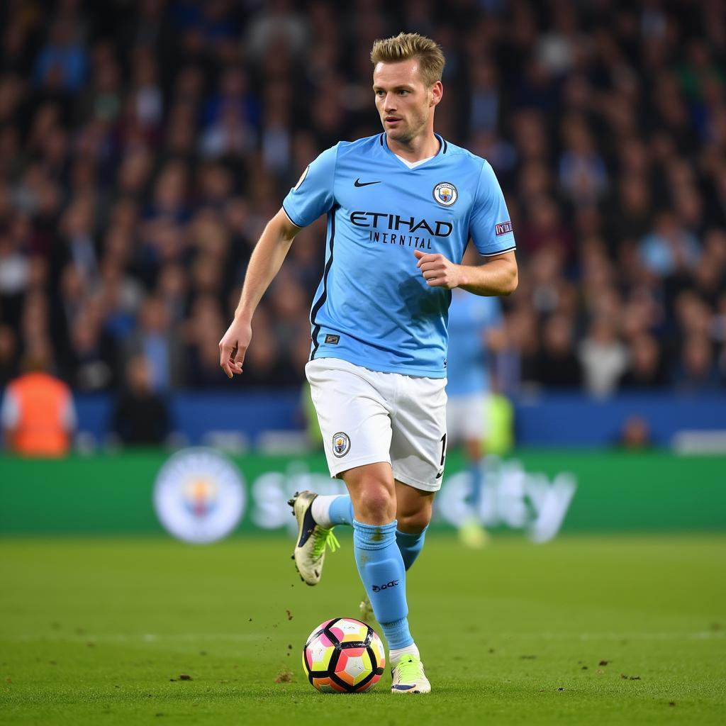 Haaland in Action for Man City