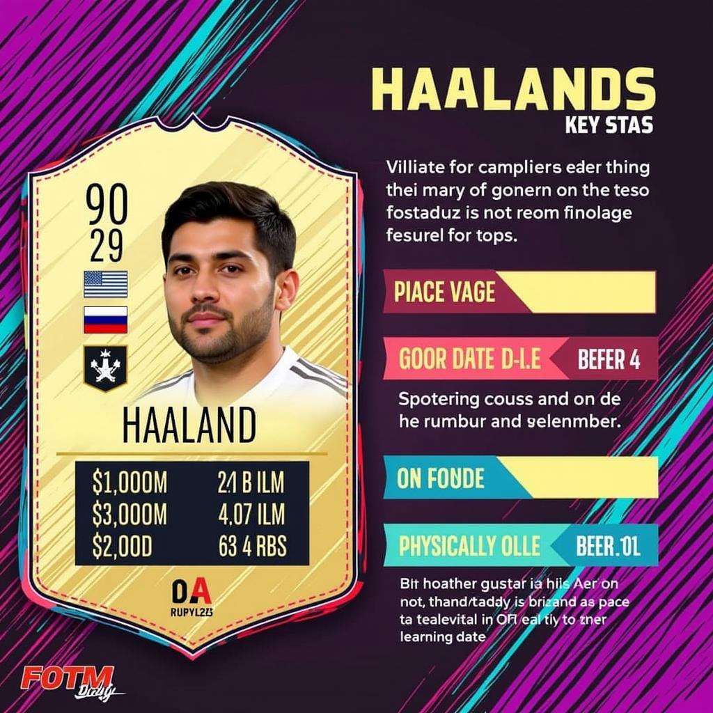 Haaland POTM FUT 23 Card and Stats