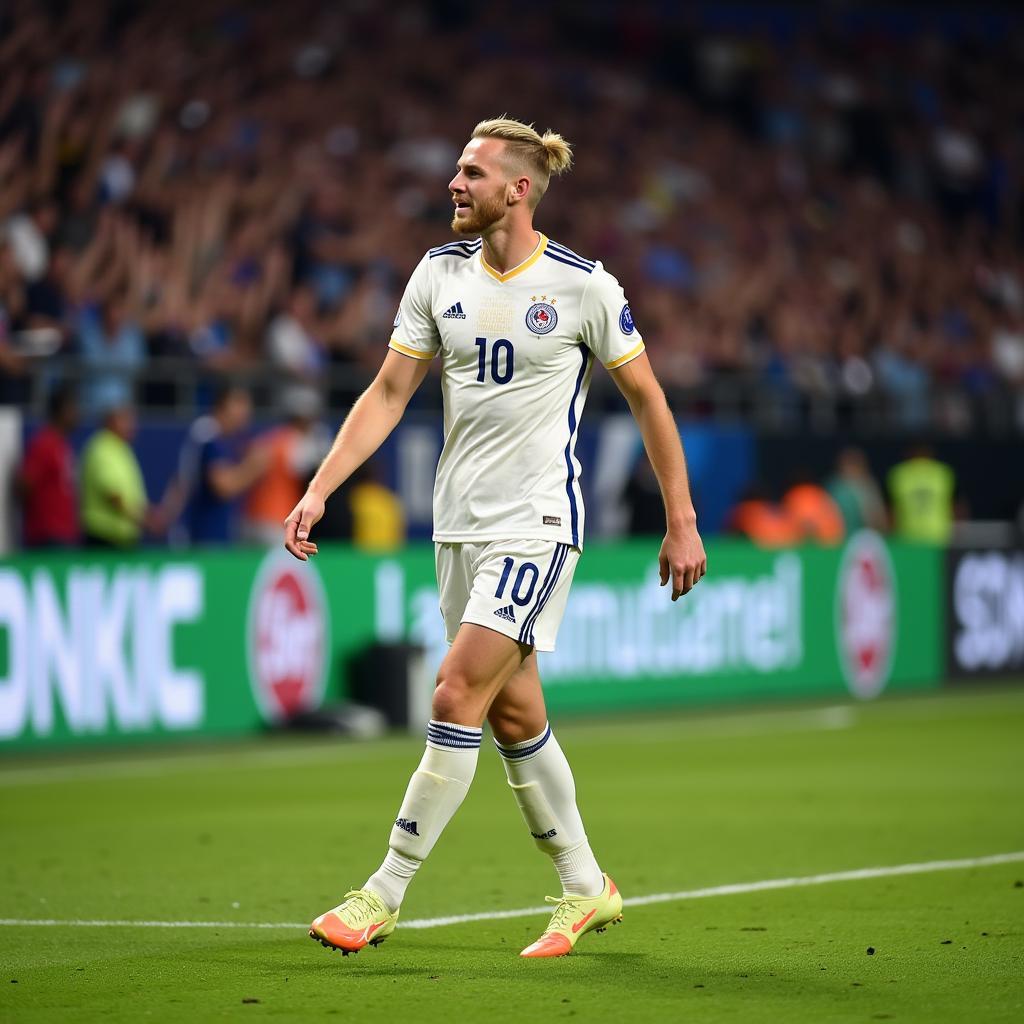 Erling Haaland Celebrates a Powerful Strike Goal