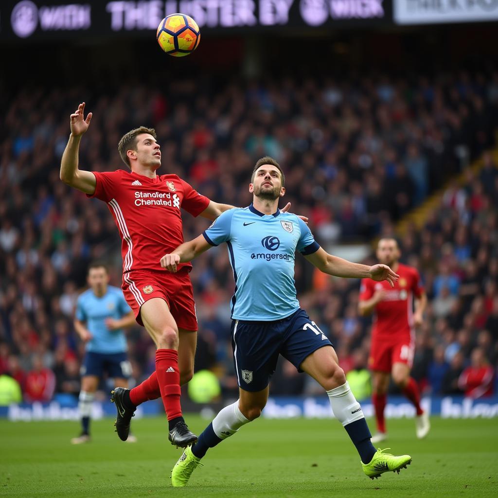 Haaland in action during a Premier League match