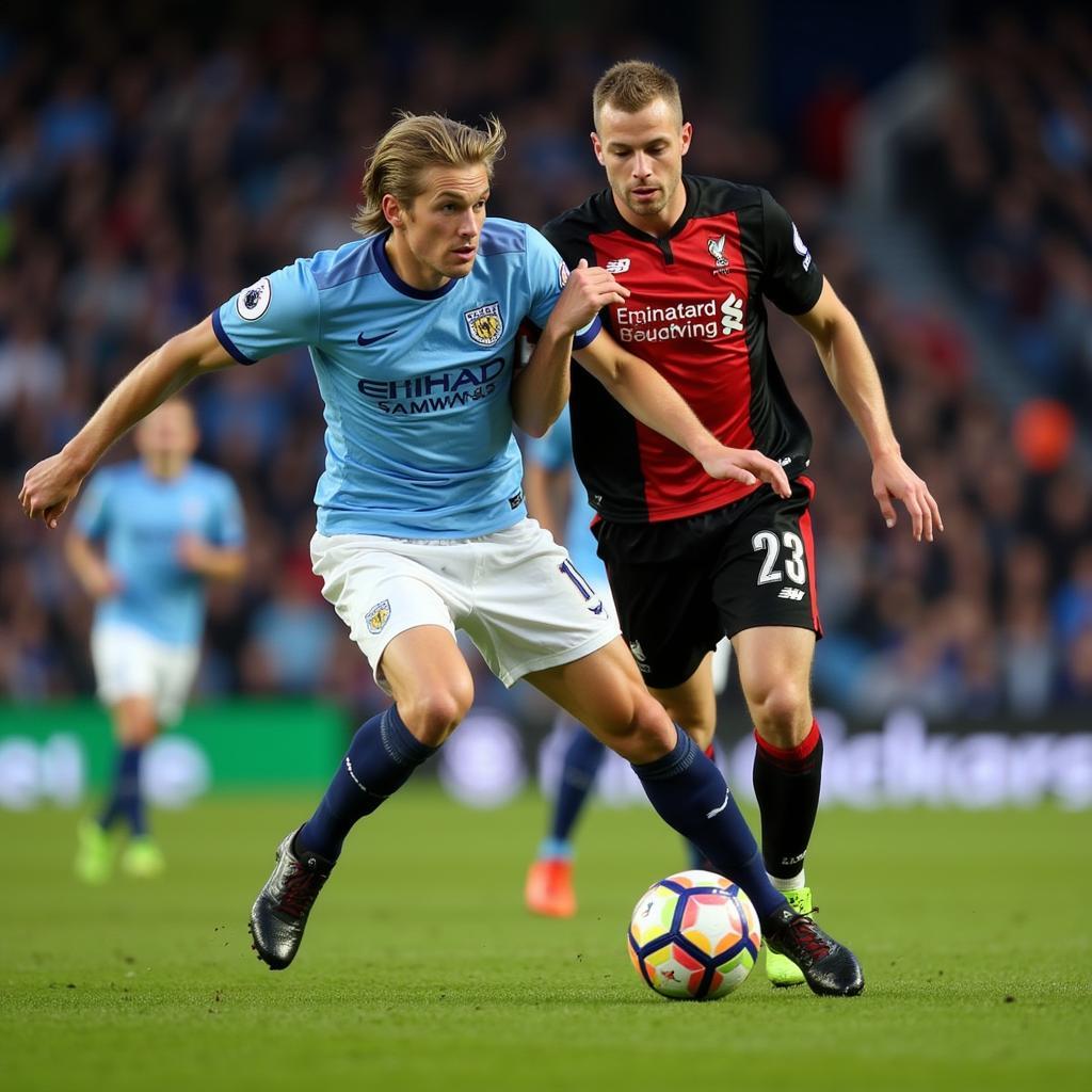 Erling Haaland in Premier League action