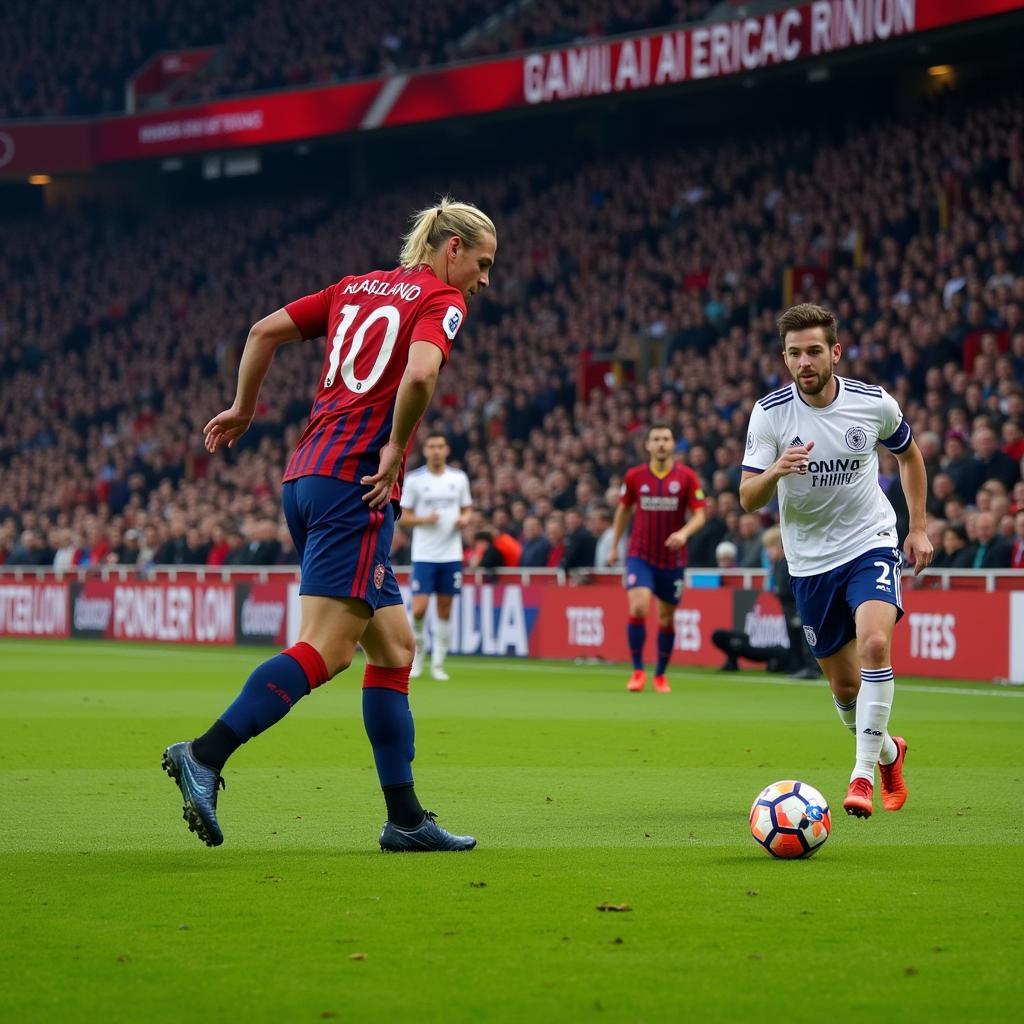 Erling Haaland taking a penalty in a high-pressure situation