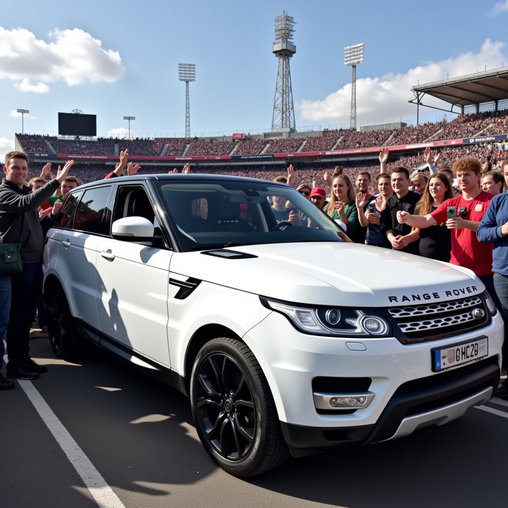 Haaland's Range Rover Sport