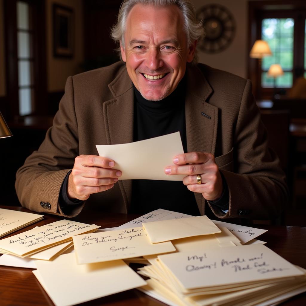 Erling Haaland Reading Fan Mail