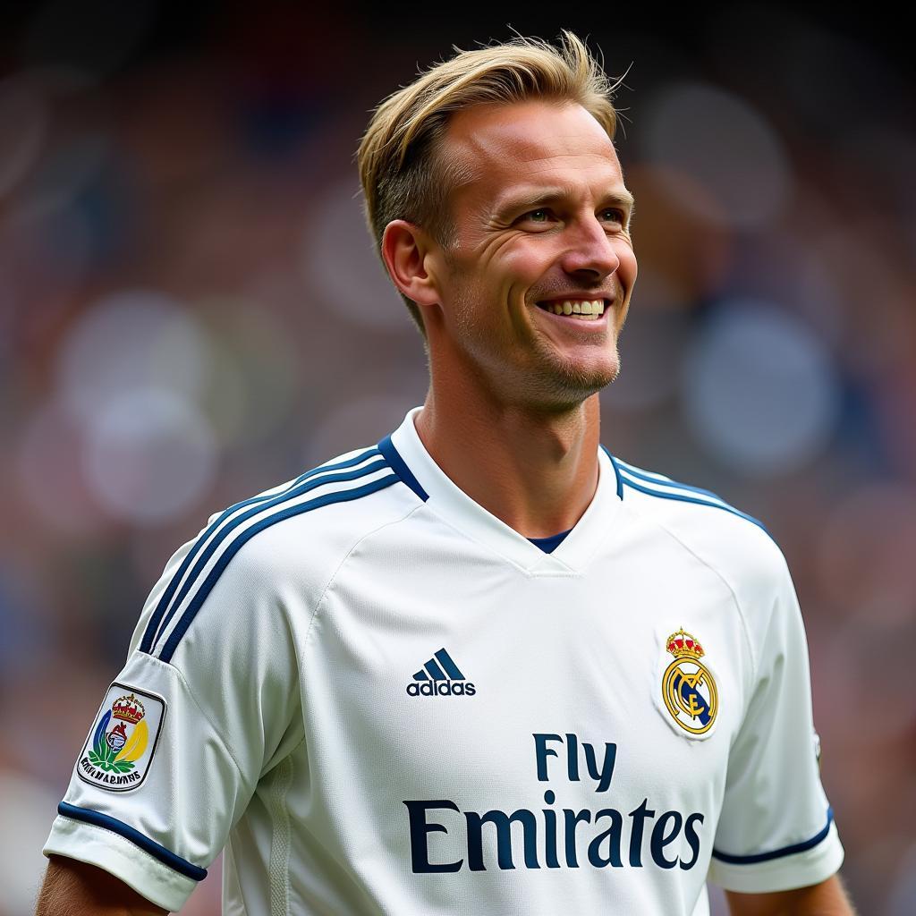 Haaland in a Real Madrid Jersey