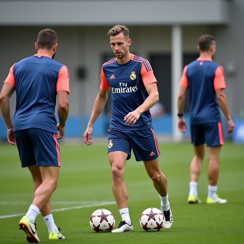 Haaland Training with Real Madrid