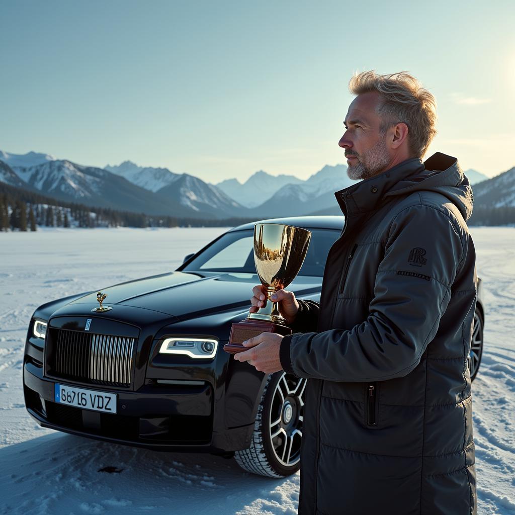 Haaland's future success in football visualized with a Rolls Royce