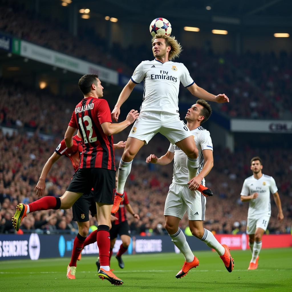 Haaland scores a crucial goal against Real Madrid in the Champions League semi-final