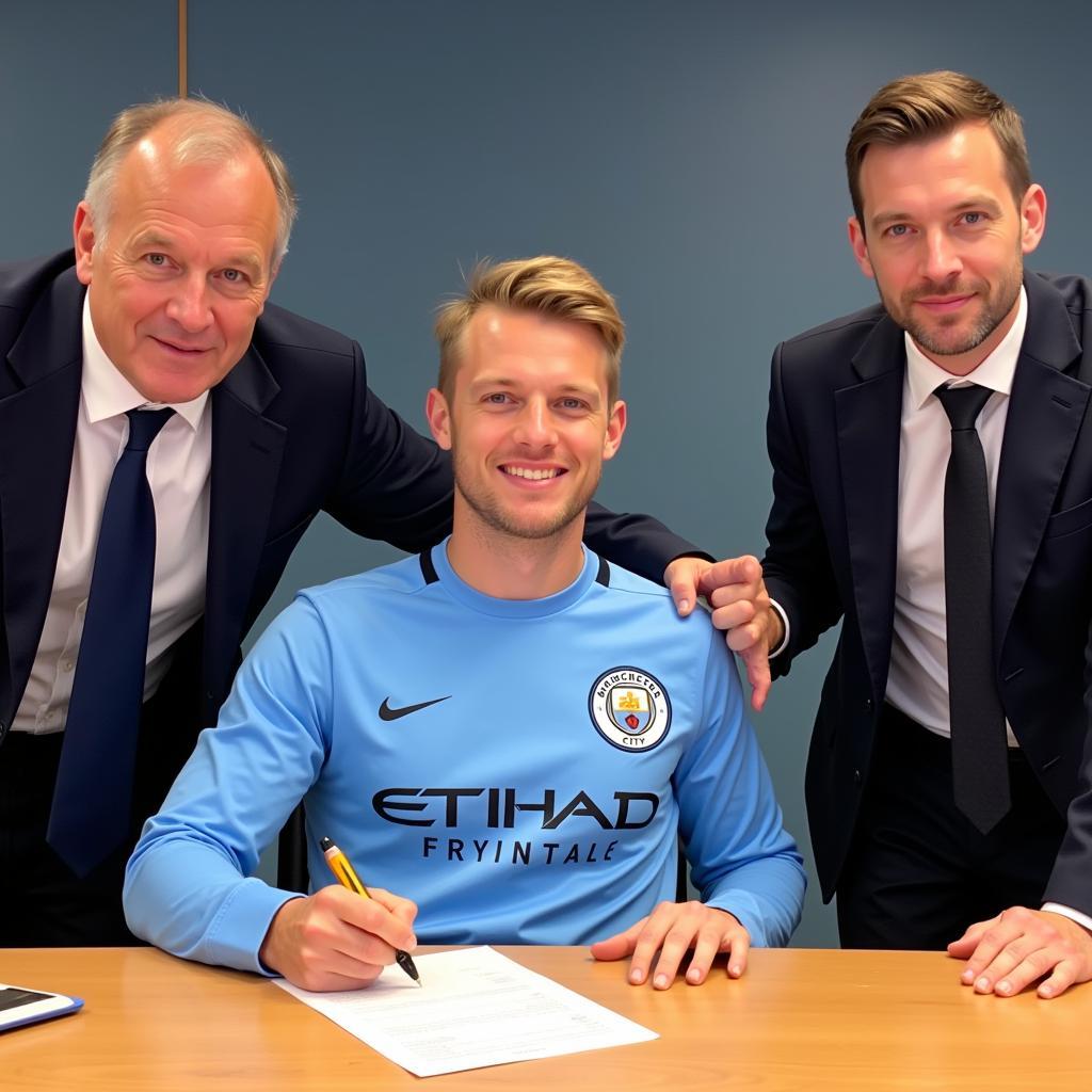 Haaland Signing Manchester City Contract