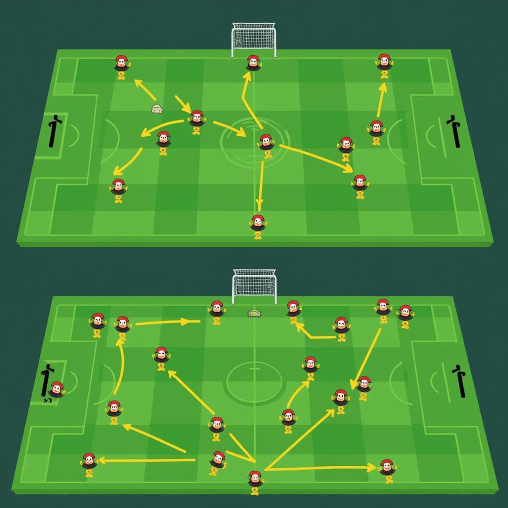 Tactical analysis of Haaland and Son's playing styles