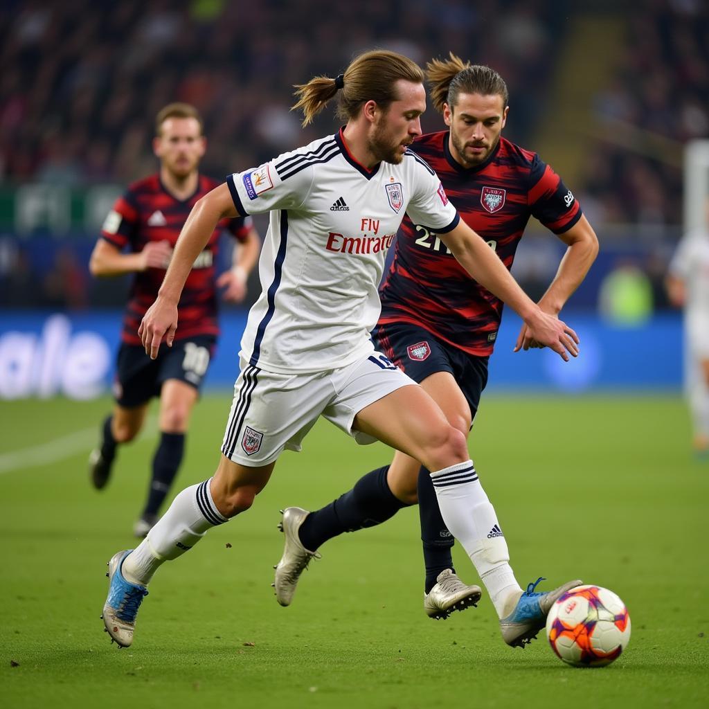 Erling Haaland Sprints Towards Goal