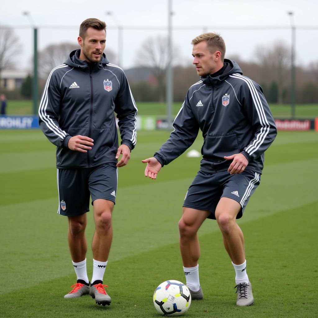 Haaland and Stones Training Together