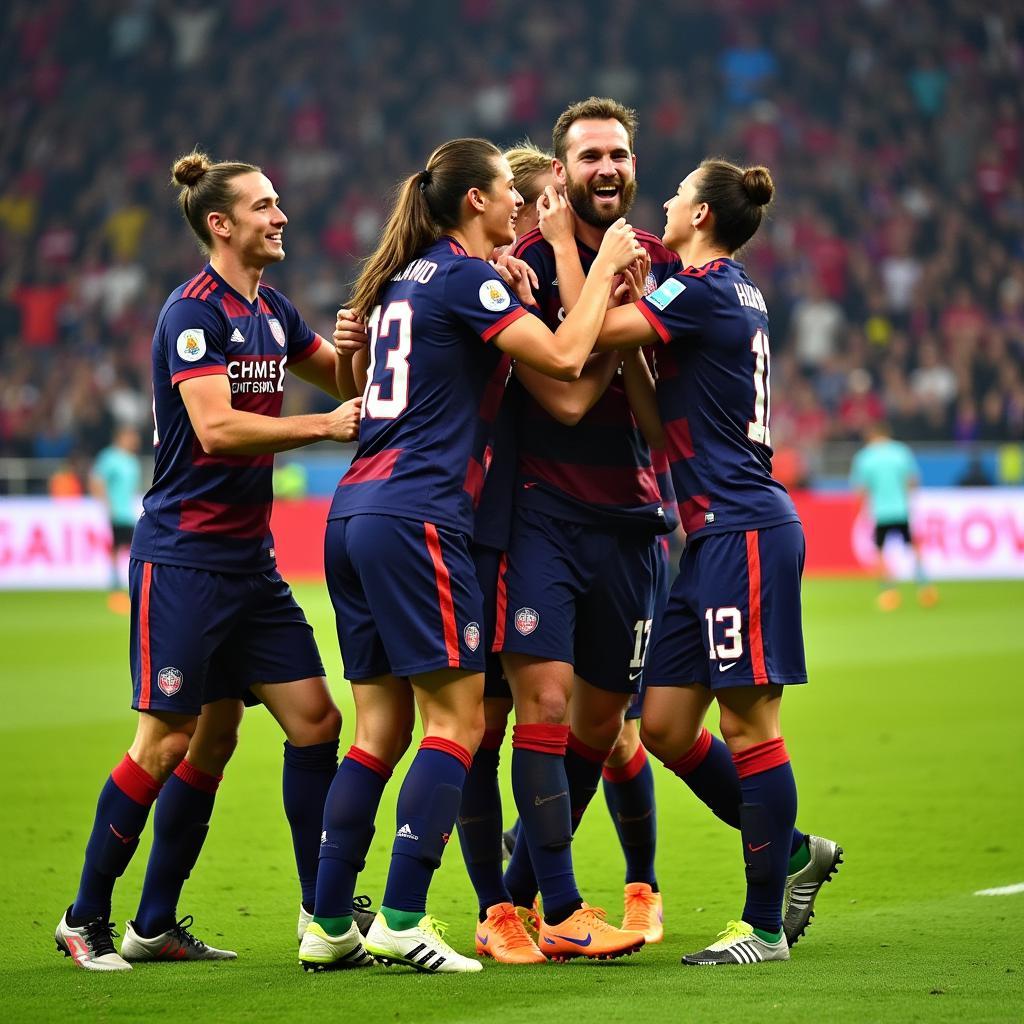 Erling Haaland Celebrates with Teammates