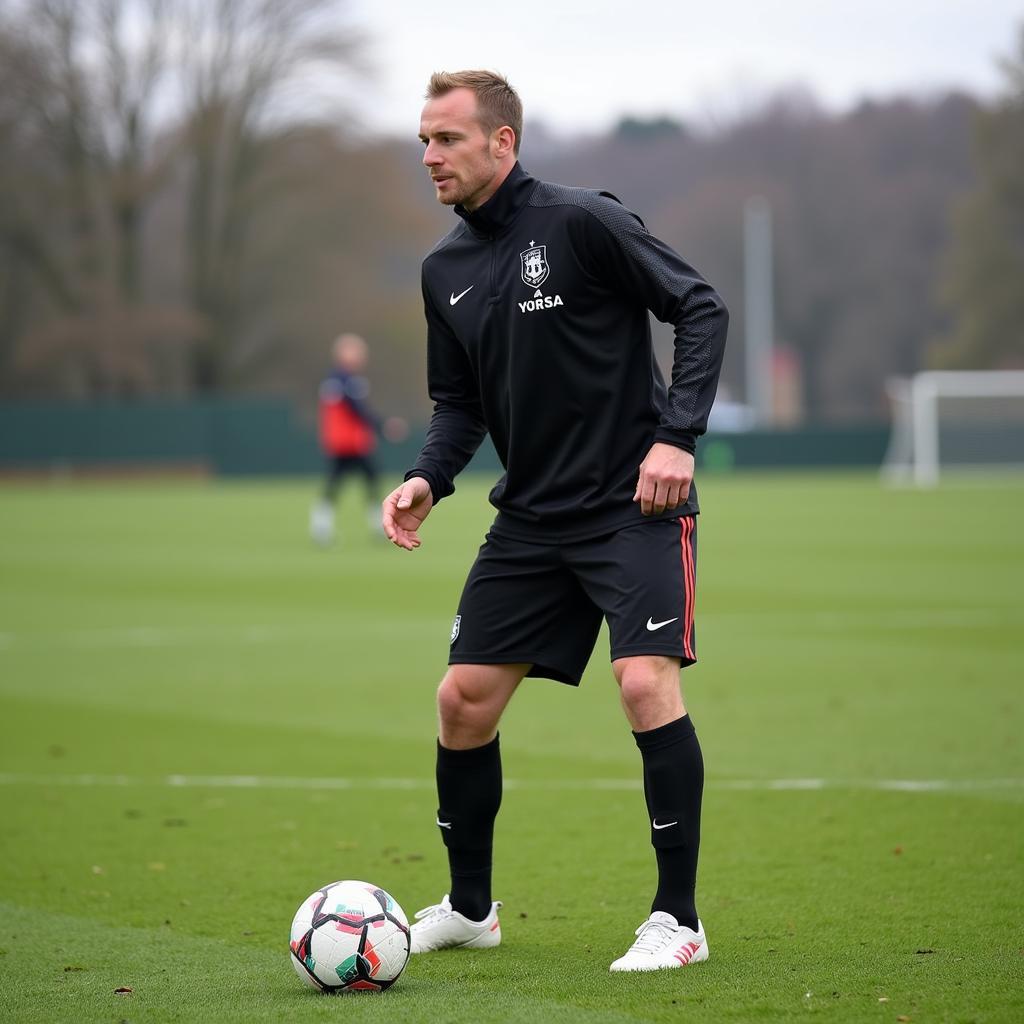 Erling Haaland Practicing Throw-ins