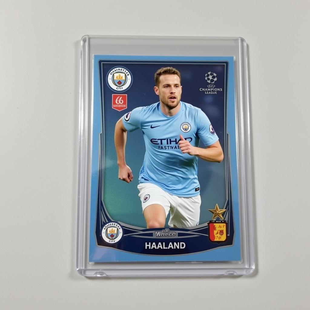 Haaland Topps Chrome UEFA Champions League Card