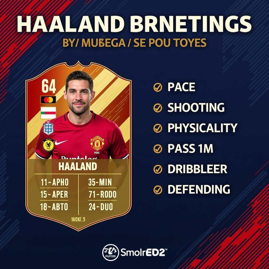 Haaland TOTY FIFA 22 Card Stats