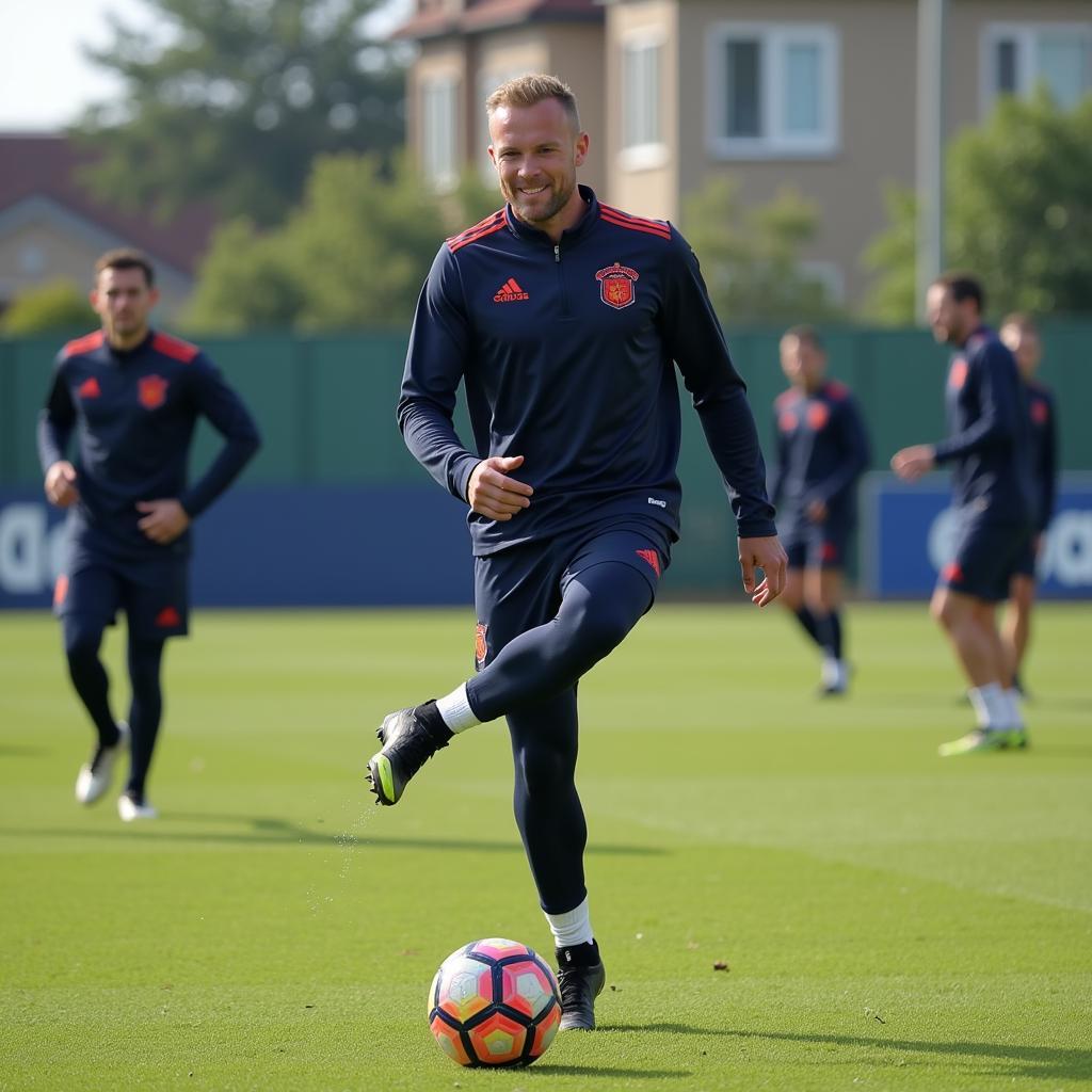 Erling Haaland training