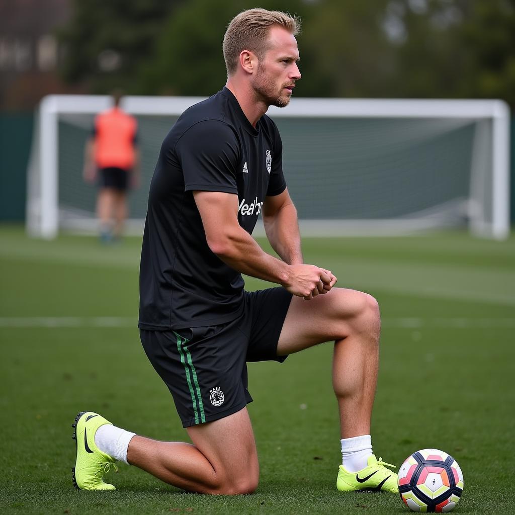 Erling Haaland training and fueling up