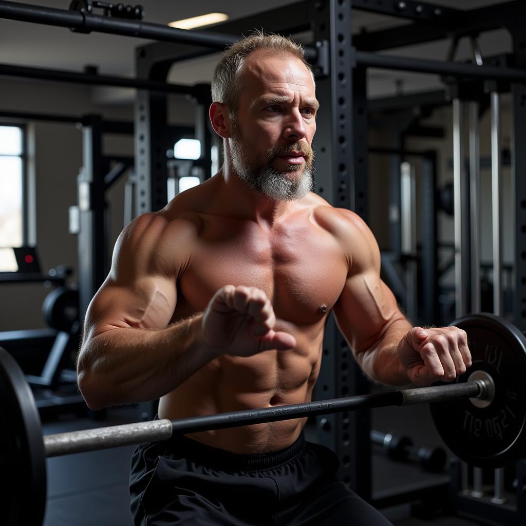 Haaland Trains Intensely in the Gym