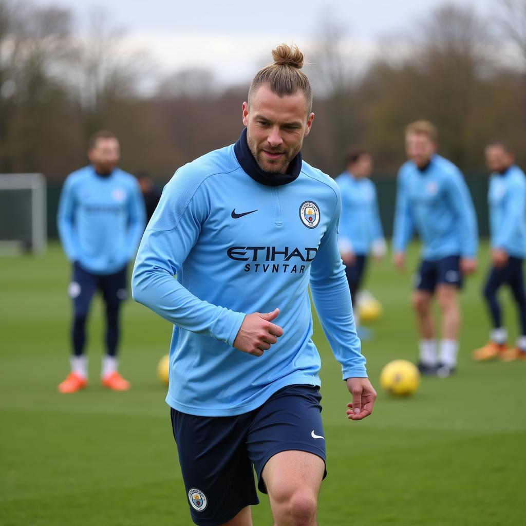 Erling Haaland Training with Manchester City