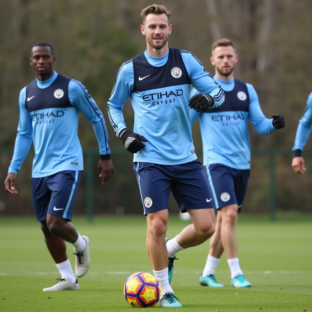 Haaland Training with Man City