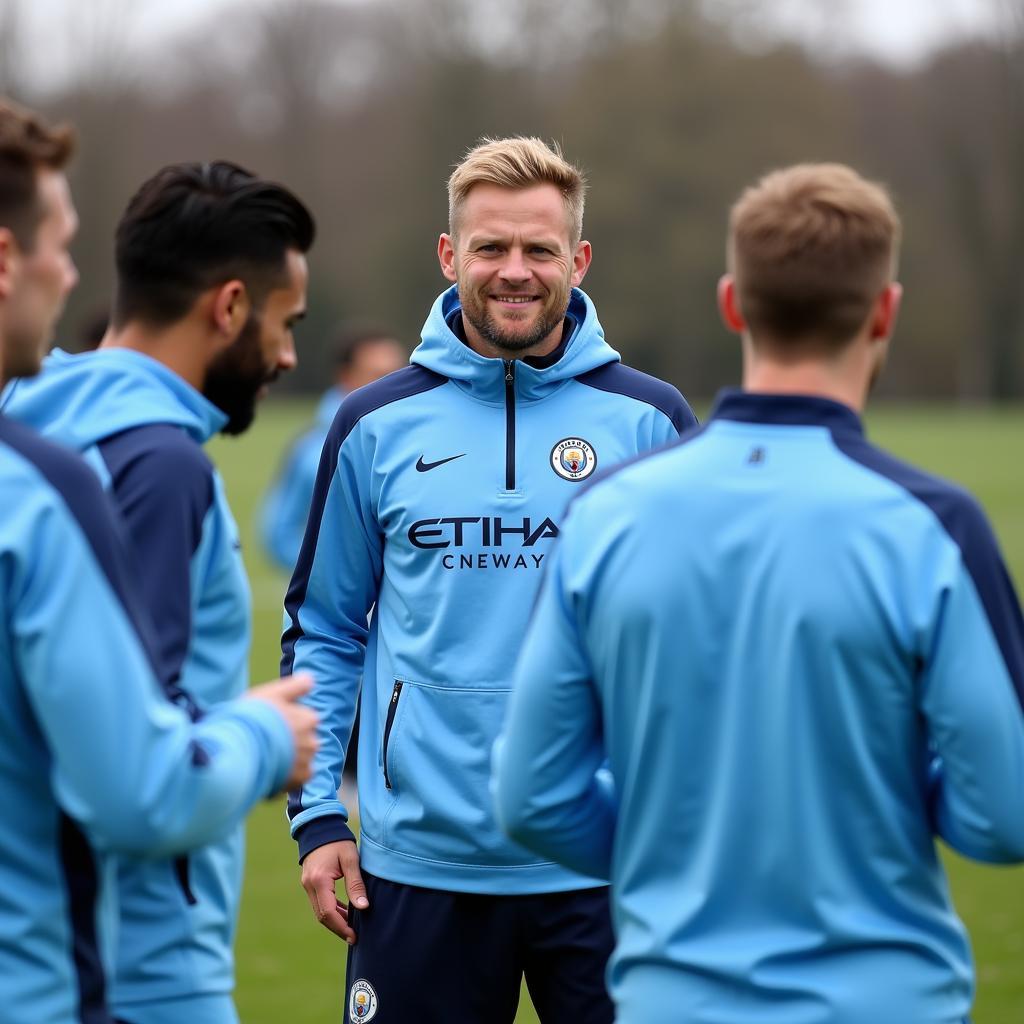 Haaland Training with Man City