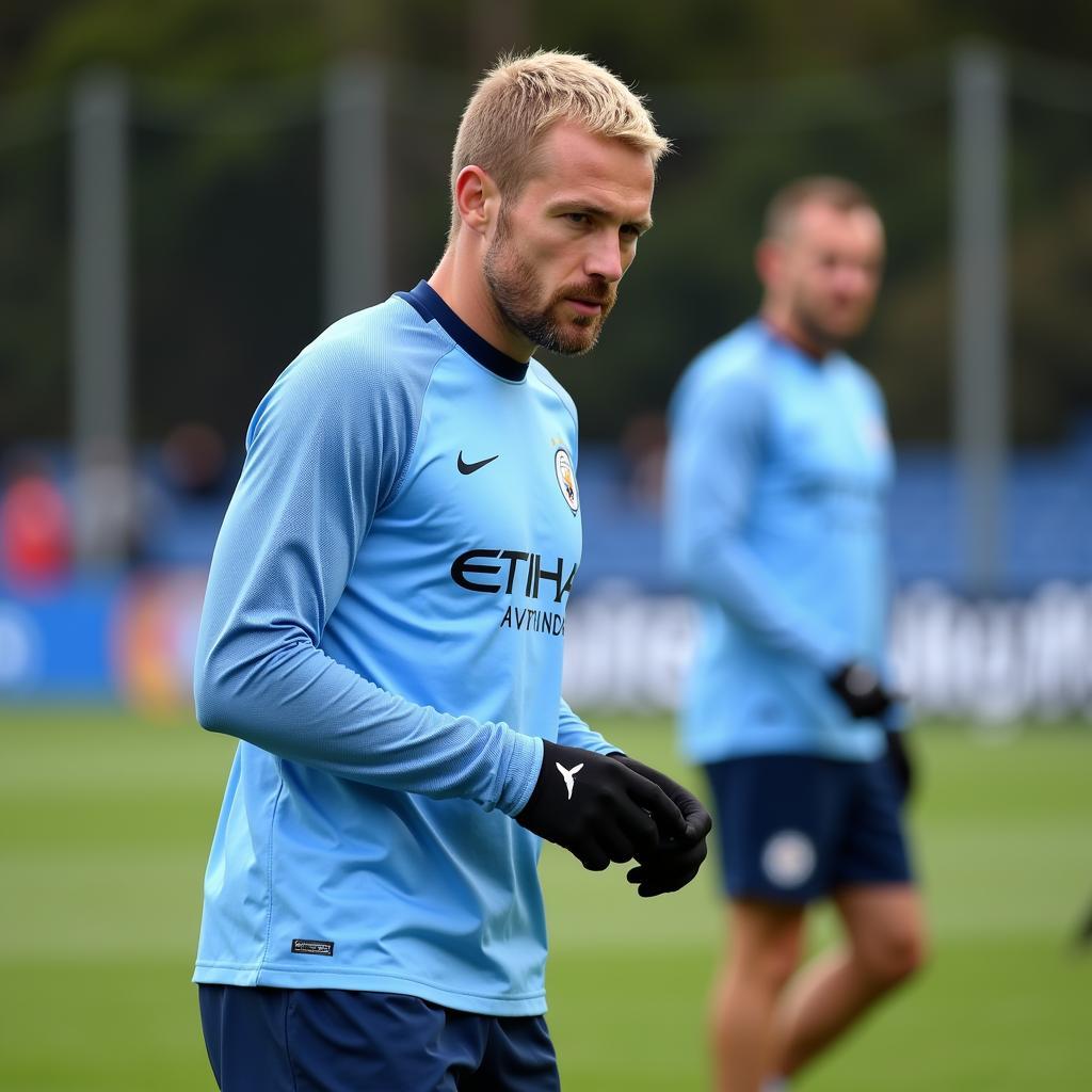 Haaland Training at Manchester City