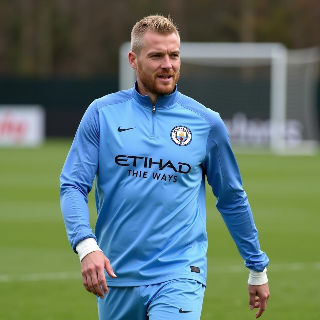 Haaland Training with Manchester City