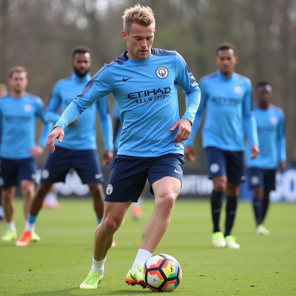 Erling Haaland Training with Manchester City