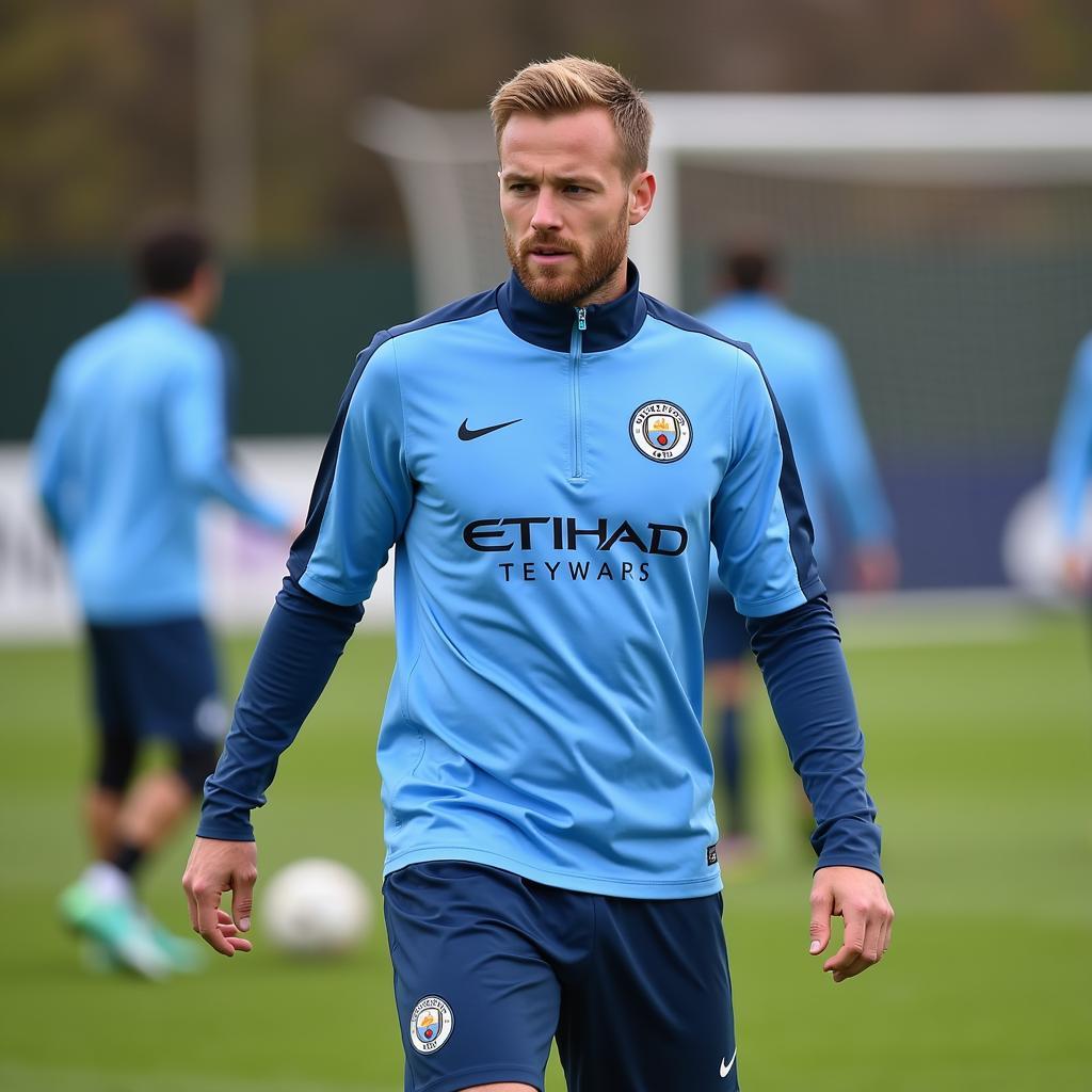 Haaland Training with Manchester City