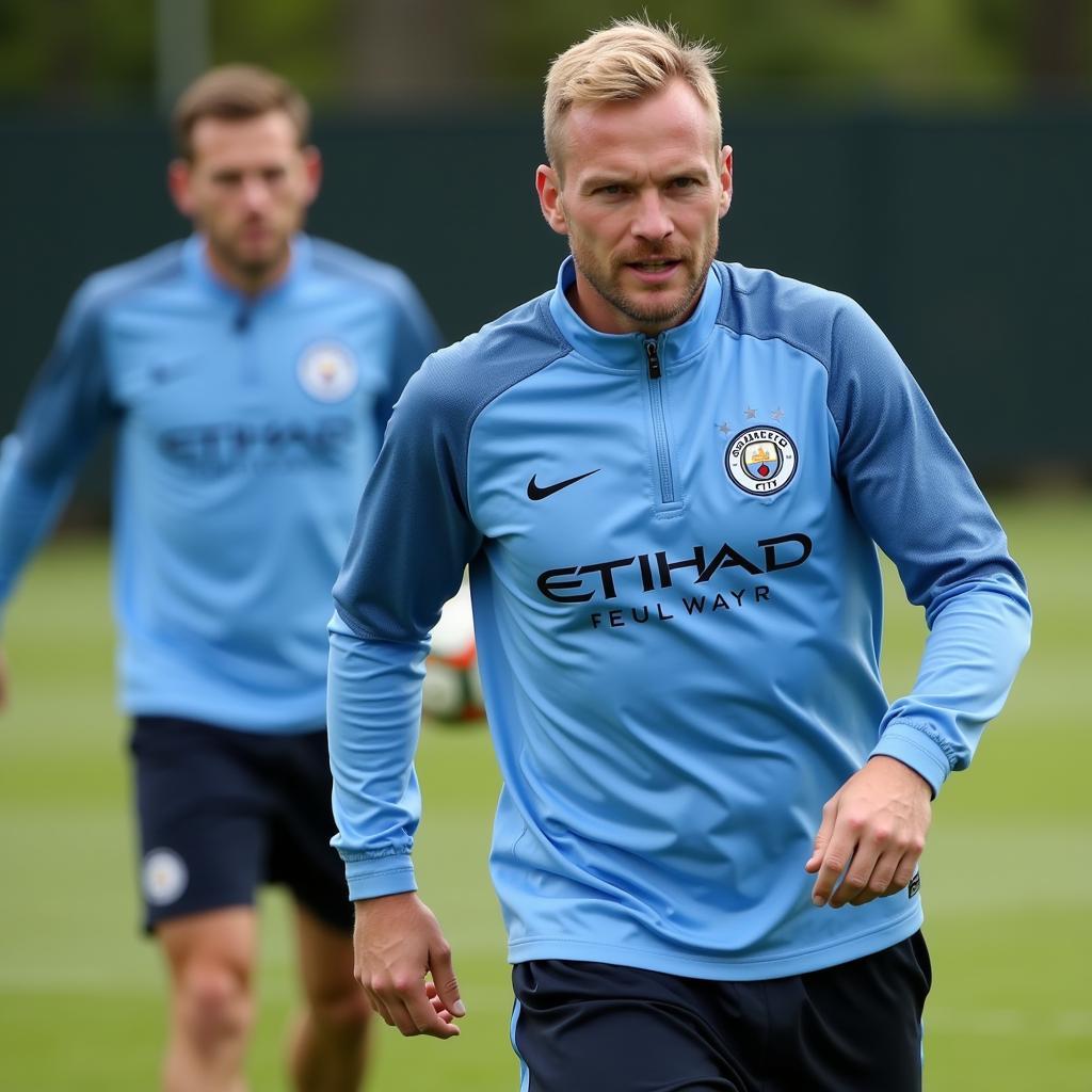 Haaland Training Hard at Manchester City